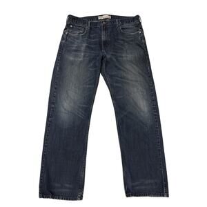 Vtg Levis 569 Jeans Mens 36x34 Blue Loose Fit Straight Leg Distressed Y2K *READ*